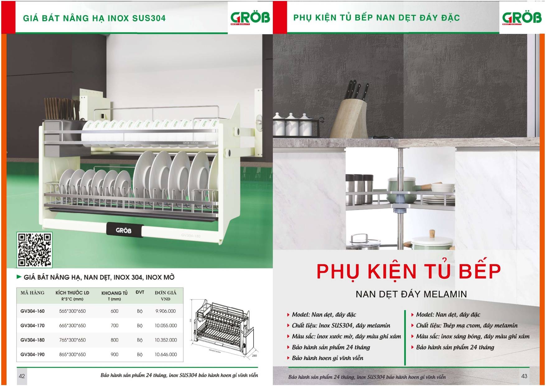 Thiết bị nhà bếp GROB Catalogue và Bảng giá mới nhất /Page 21